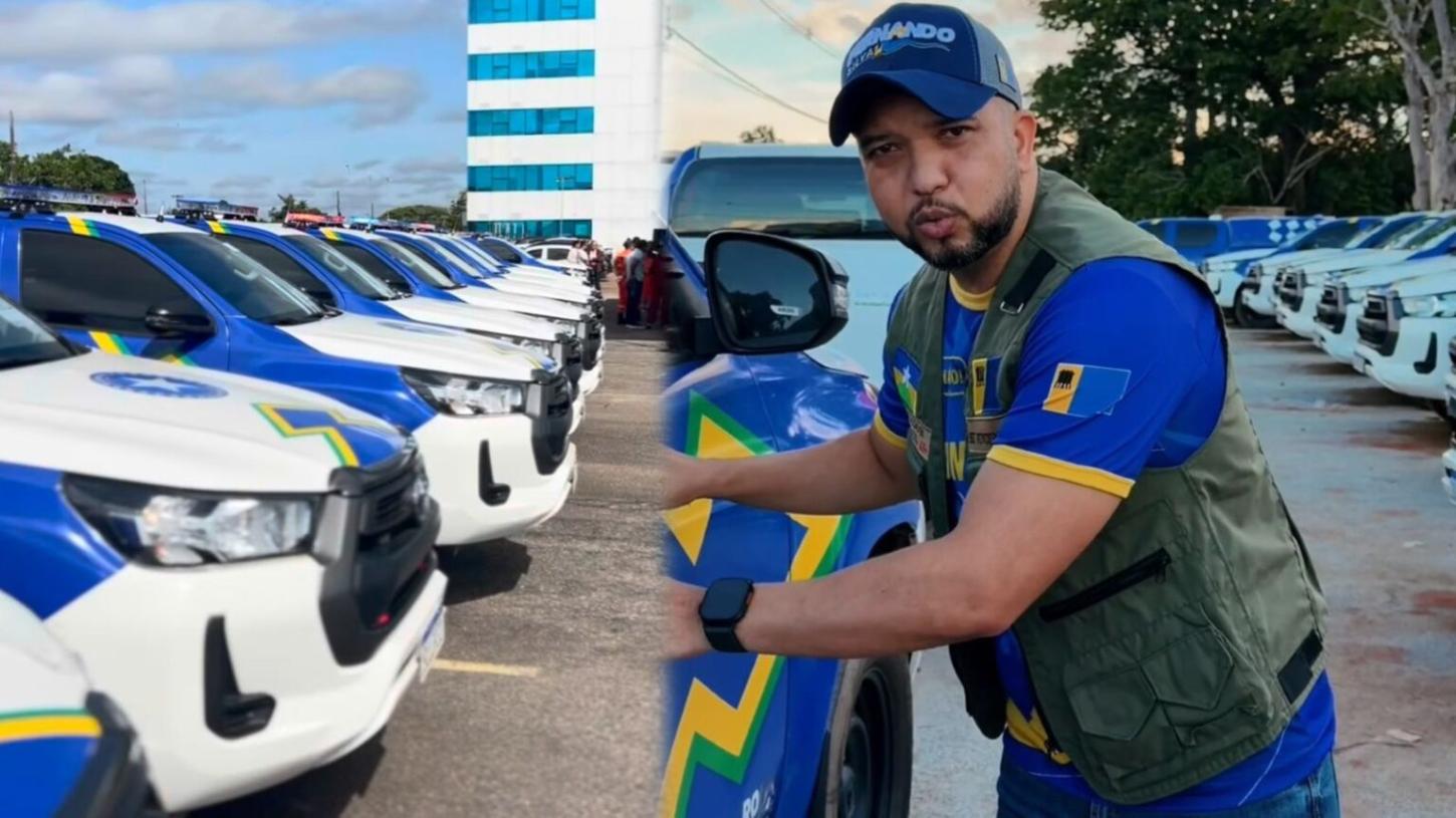 Após denúncias do vereador Fernando Silva, Rondônia inicia entrega de novas viaturas para a PM