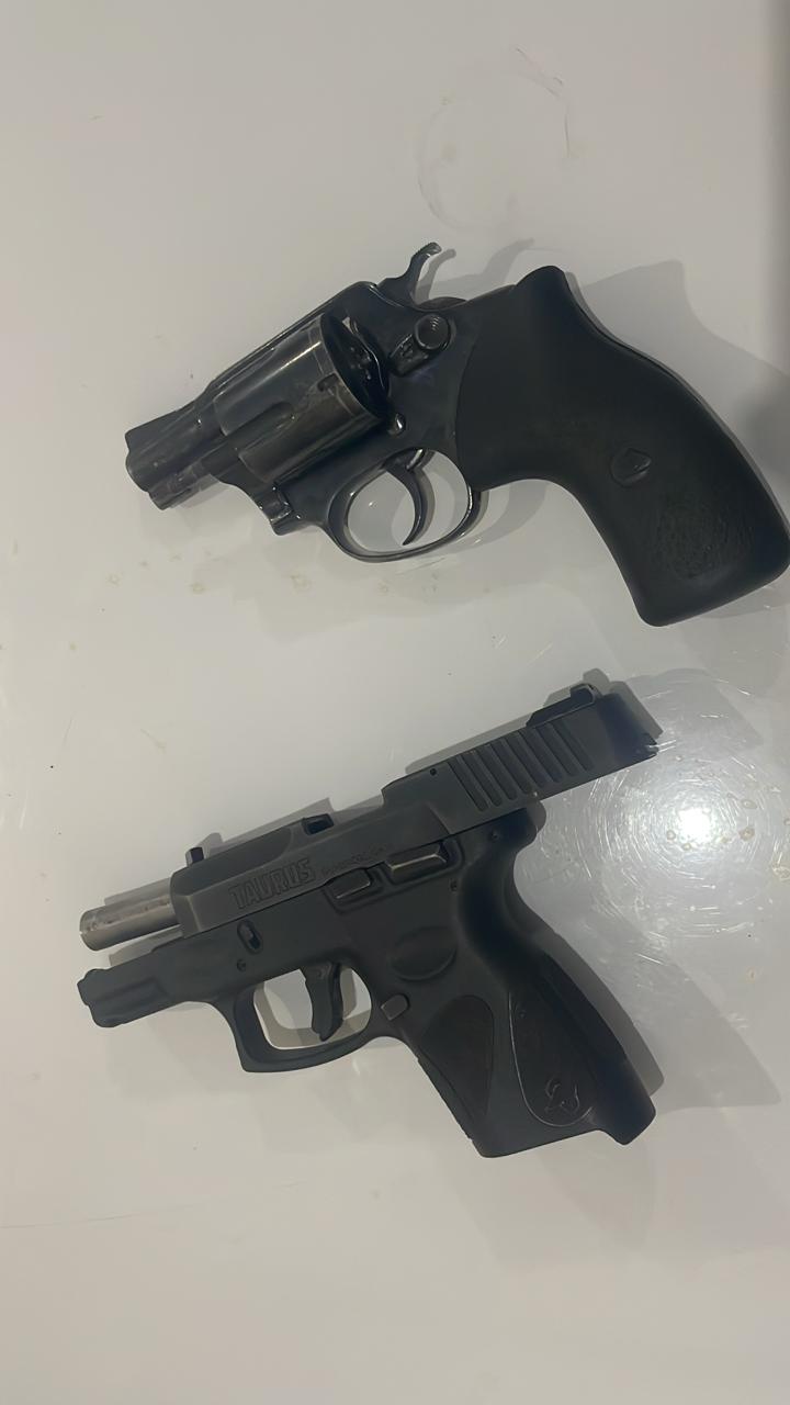 Polícia Militar apreende armas de fogo em distribuidora durante patrulhamento em Ministro Andreazza