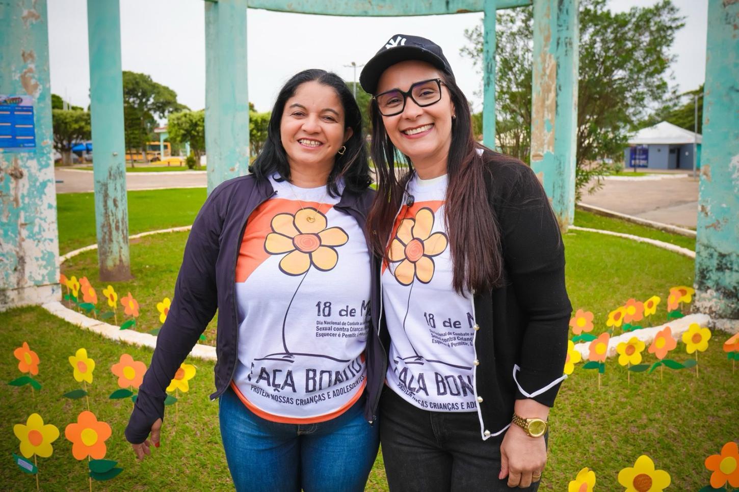 Rosangela Donadon participa da caminhada do Maio Laranja em Vilhena