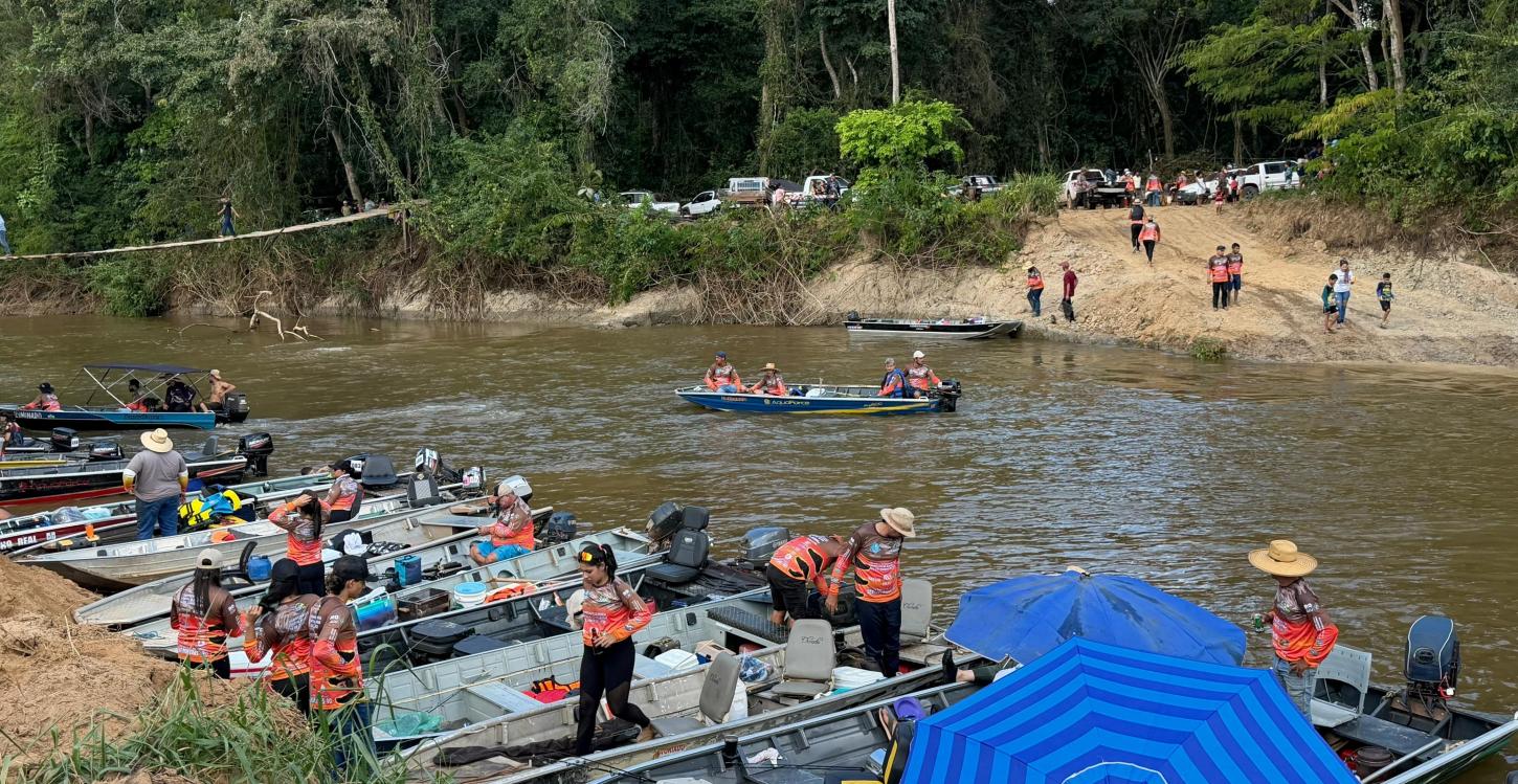 Com apoio do deputado Jean Oliveira, campeonato de pesca reúne mais de 500 participantes no Rio Branco, em Nova Brasilândia d’Oeste