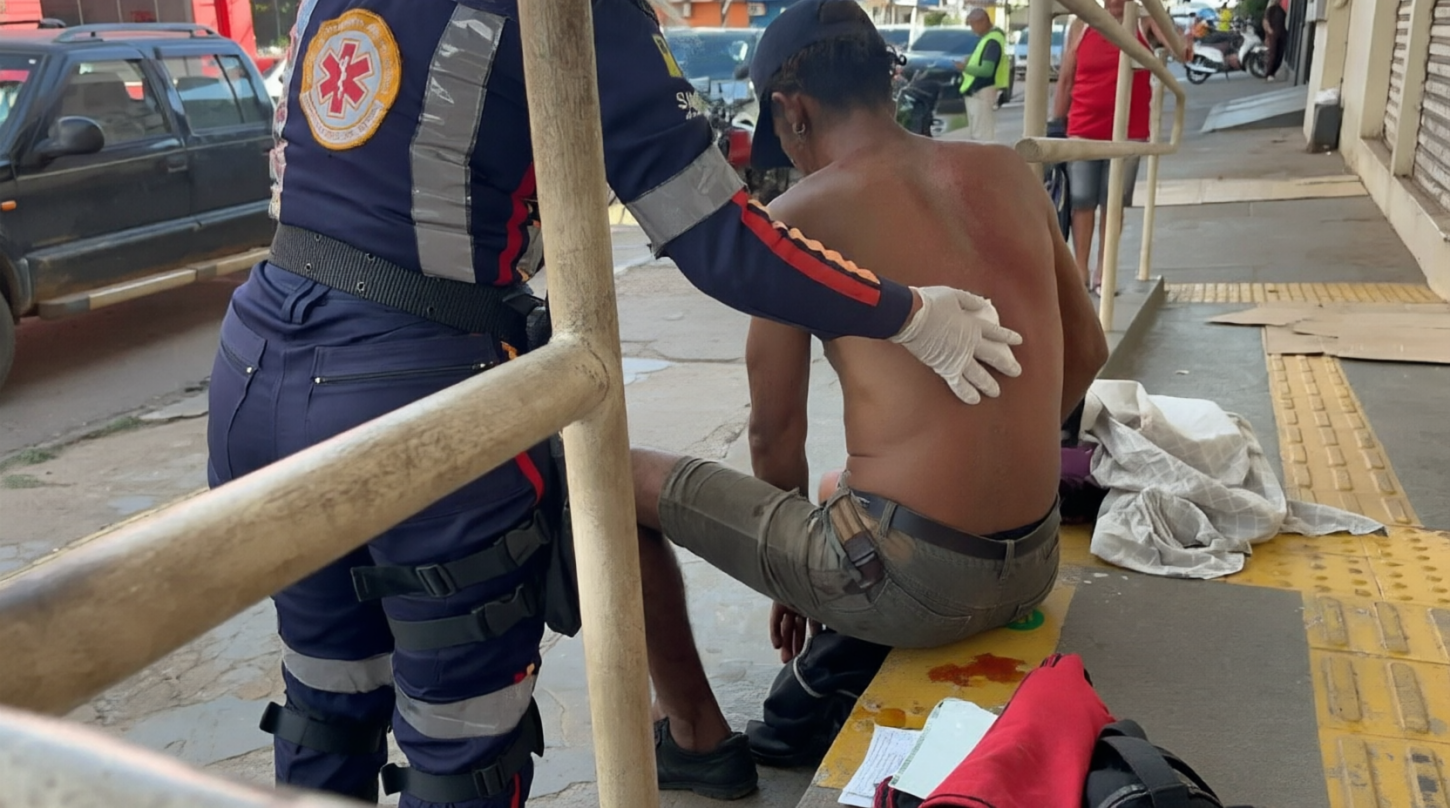 Homem em situação de rua é esfaqueado em Porto Velho