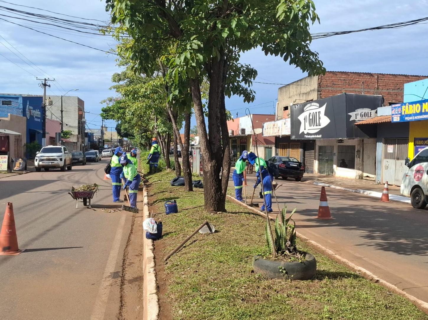 Mutirão de limpeza e roçagem atende mais quatro avenidas da capital