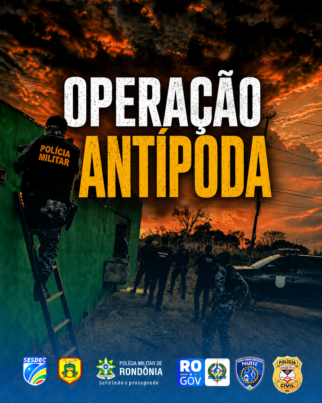 OPERAÇÃO ANTÍPODA – AÇÃO CONJUNTA DE FORÇAS DE SEGURANÇA APREENDEM ARMAS E DROGAS EM VILHENA E REGIÃO