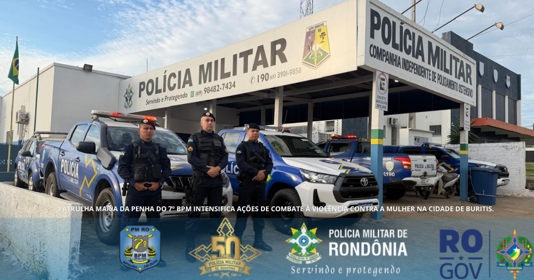 PATRULHA MARIA DA PENHA DO 7º BPM INTENSIFICA AÇÕES DE COMBATE À VIOLÊNCIA CONTRA A MULHER NA CIDADE DE BURITIS