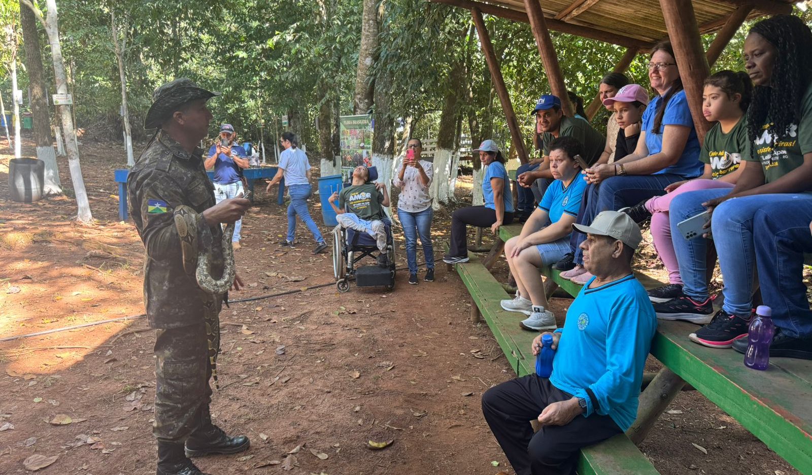 Polícia Ambiental promove ação de educação ambiental para alunos da APAE em Alta Floresta d’Oeste