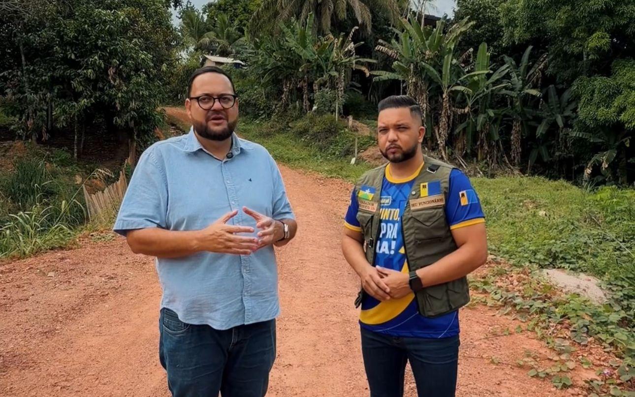 Vereador Fernando Silva reforça pedido de asfaltamento para a Rua Canhoto da Paraíba, no bairro Nacional