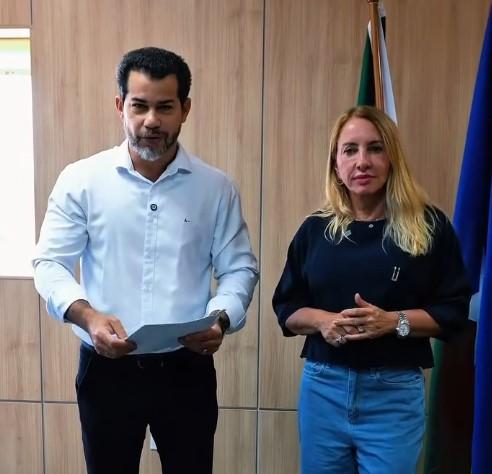 Deputada Ieda Chaves recebe pedido de emenda parlamentar para aquisição de micro-ônibus da Polícia Penal de Rondônia