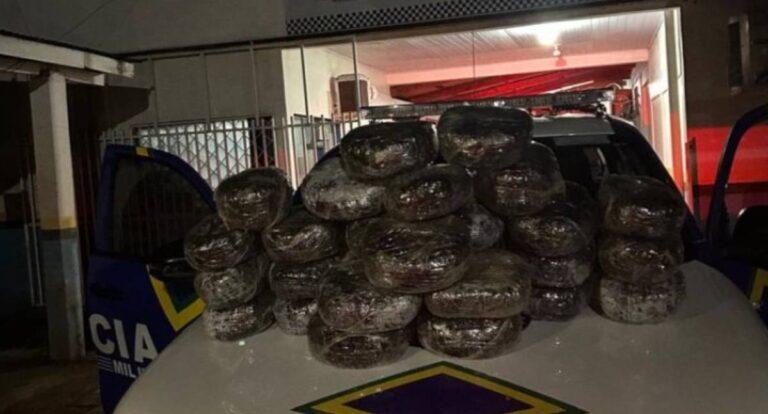 Homem é preso em flagrante com mais de trinta quilos de maconha em RO