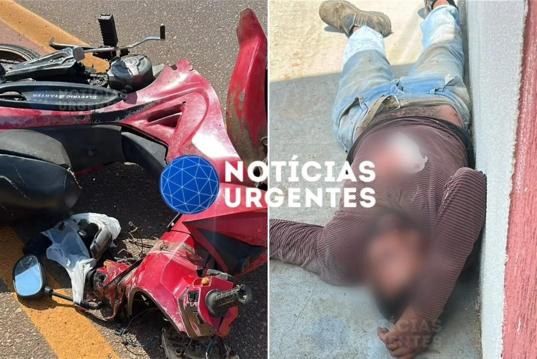Homem sofre trauma craniano após grave acidente