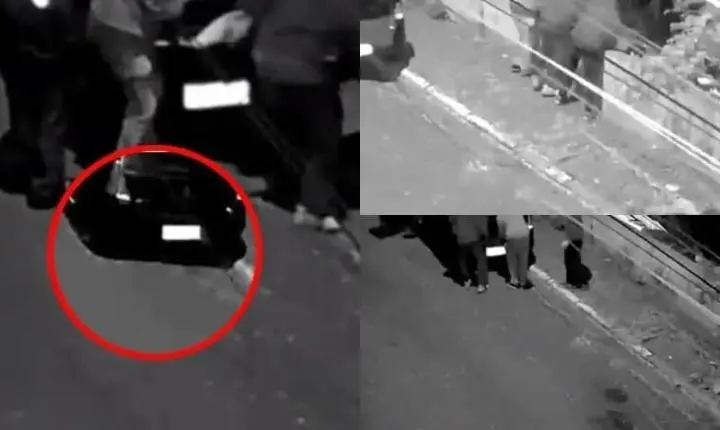 Criminosos são flagrados retirando corpo de porta-malas e desovando atrás de muro – VEJA O VÍDEO