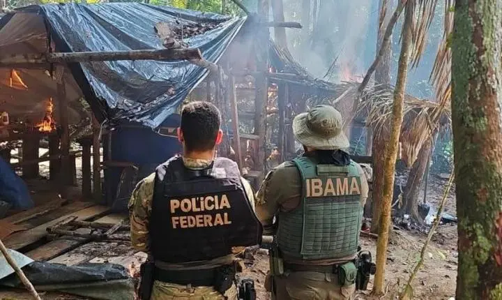 FORTUNA: ​PF e Ibama deflagram operação contra o garimpo em Terra Indígena entre RO e MT