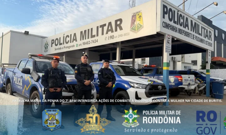 PATRULHA MARIA DA PENHA DO 7º BPM INTENSIFICA AÇÕES DE COMBATE À VIOLÊNCIA CONTRA A MULHER NA CIDADE DE BURITIS