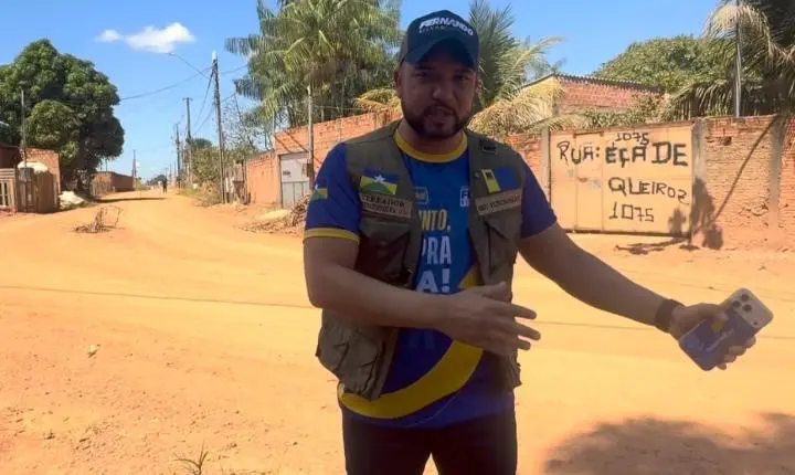 Vereador Fernando Silva fiscaliza obras e cobra agilidade para pavimentação no bairro Mariana